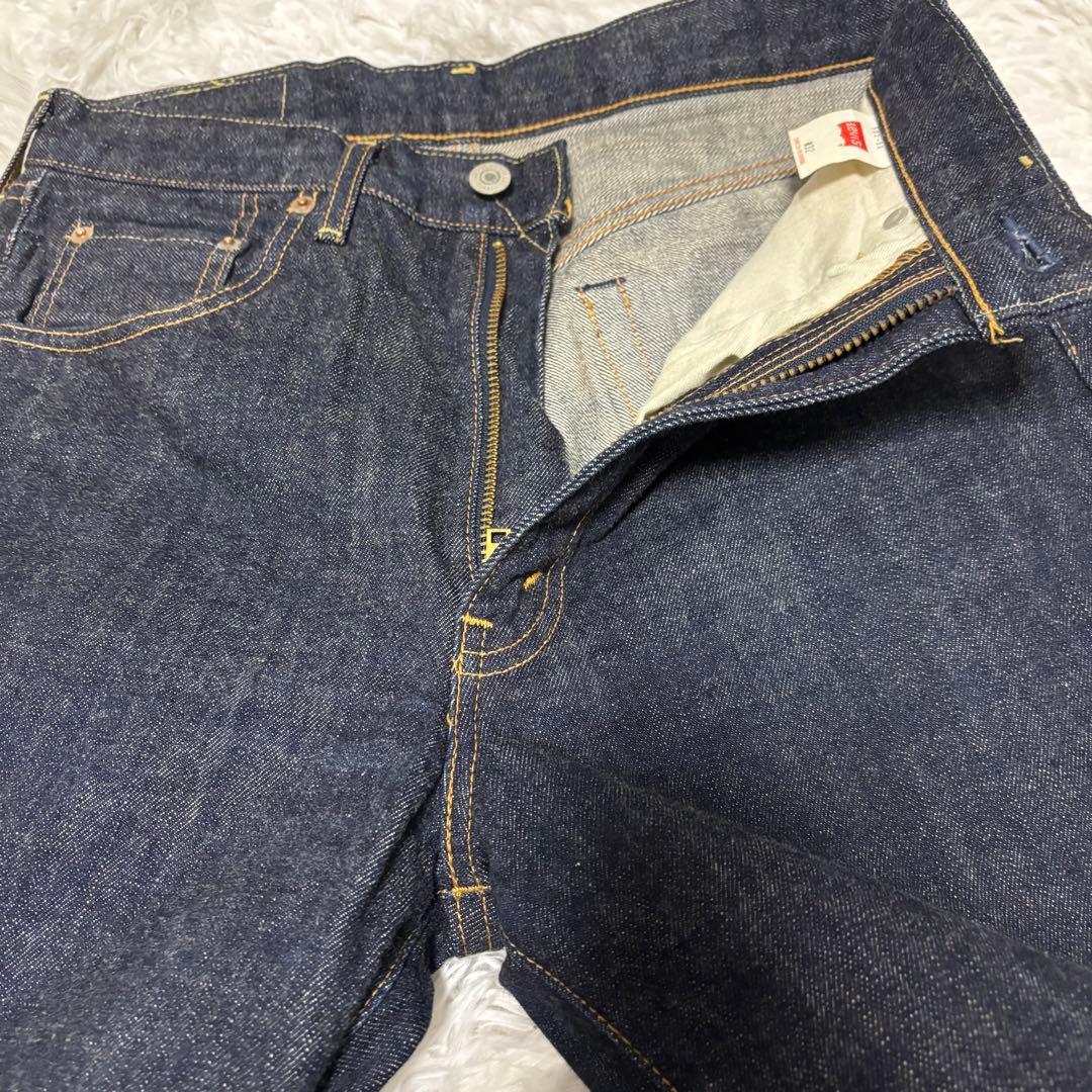 美品　Levis 502 XX W32 赤耳 BIG-E 復刻　セルビッチ　濃紺