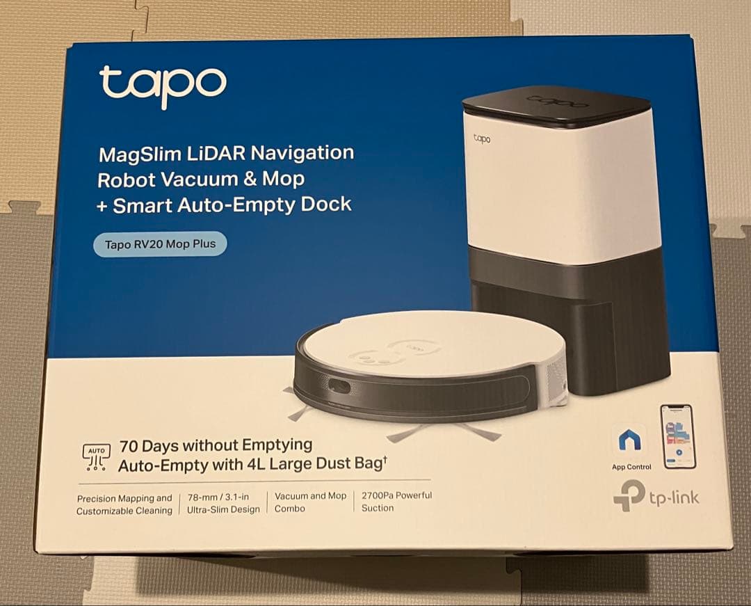 【新品・未使用】 Tapo RV20 Mop Plus　ロボット掃除機