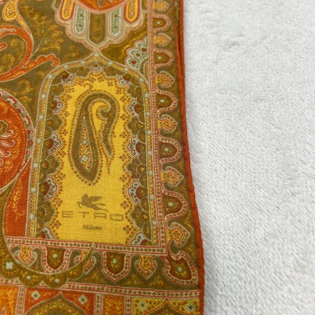 K789 新品未使用 エトロ イタリア製 ストール オレンジ レディース