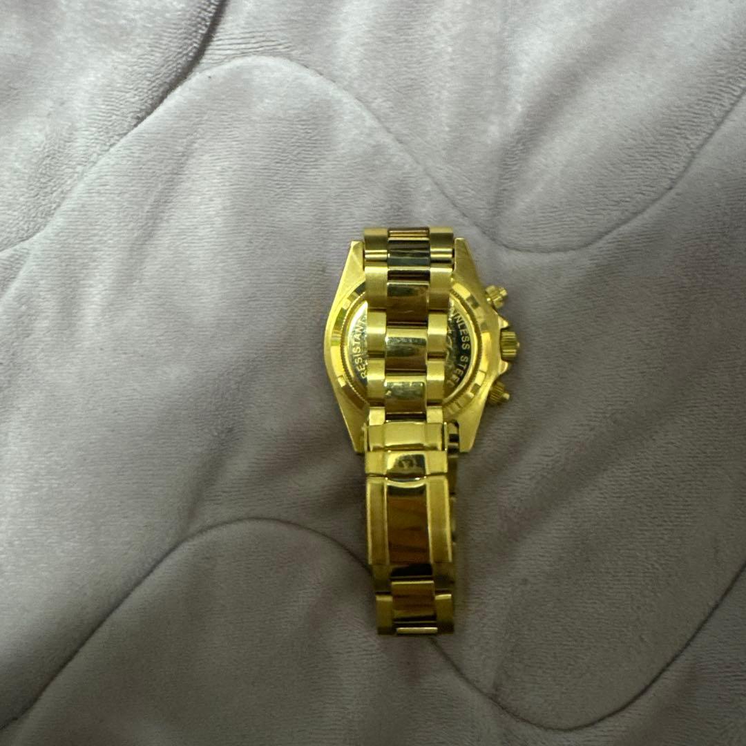 VALENTINO DOMANI 金無垢　腕時計　クォーツ　ジルコニアゴールド