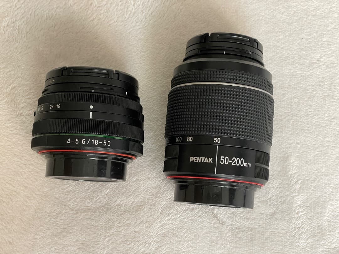 PENTAX DA 18-50mm & 50-200mm レンズセット