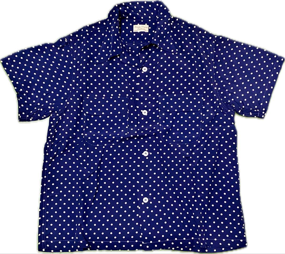 好カラー Butcher products ドットレーヨンシャツ