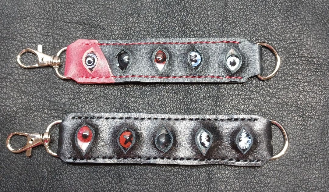 きょうMAMA　目玉付きたっぷりマチのショルダーポーチ&ストラップ