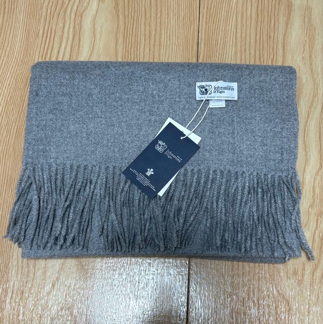 H*a様 JOHNSTONSジョンストンズ カシミア 大判ストール マフラー グ
