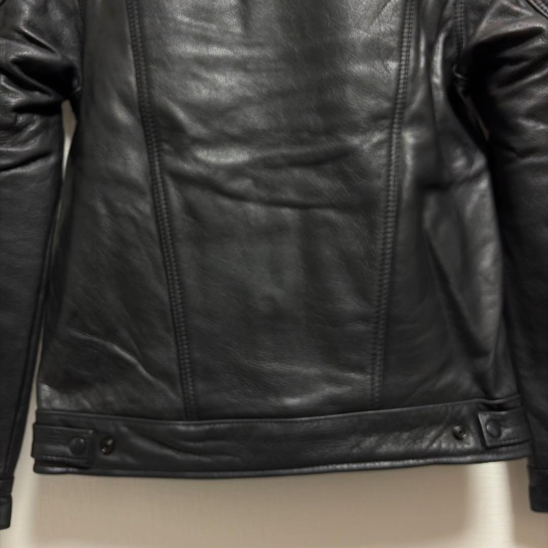 未使用バンソン vanson Gジャン型レザージャケット黒E150 36カスタム
