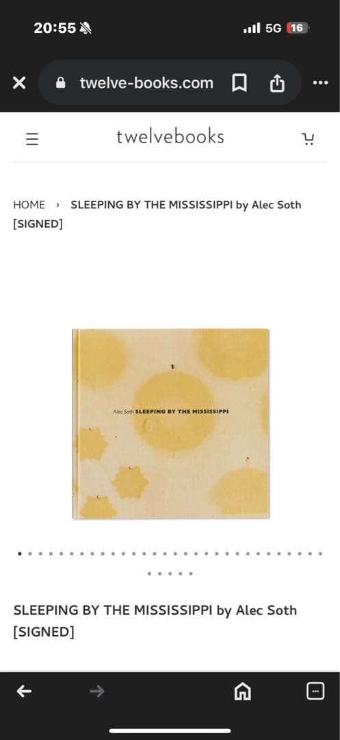 アレックソス　スリーピングバイザミシシッピ　写真集　マグナムフォト　サイン入り