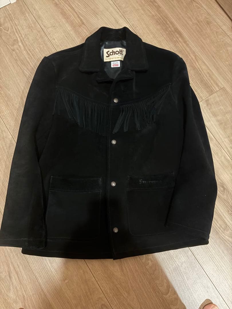 Supreme Schott Fringe Suede Coat 道枝駿佑着用