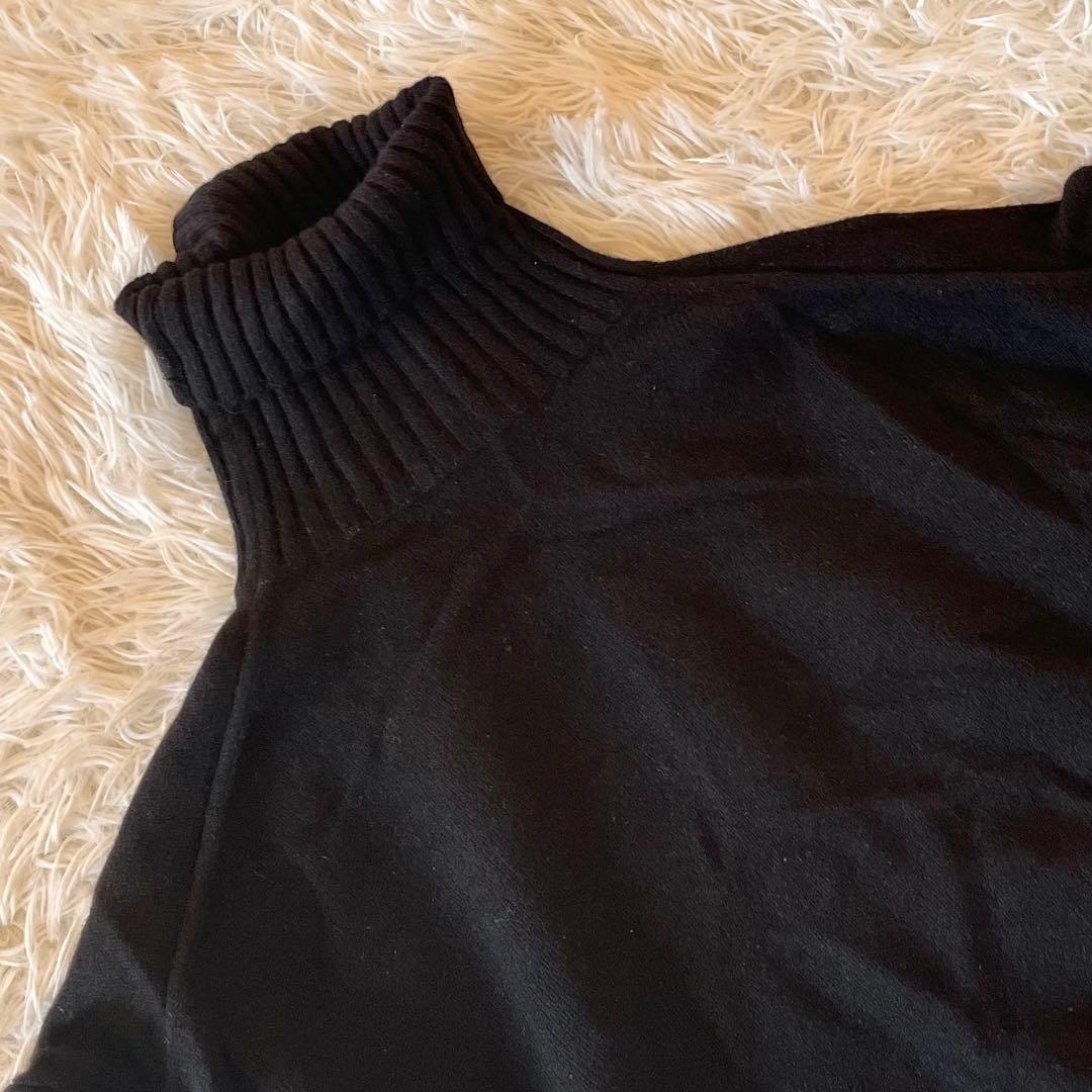 近年✨ ドゥーズィエムクラス クロップドタートルネックプルオーバー 黒 カシミヤ