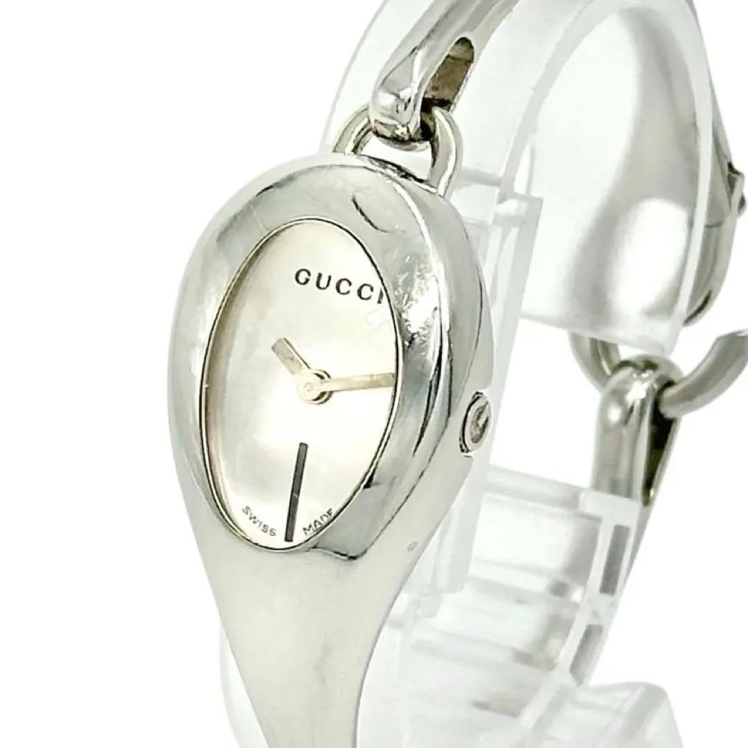 GUCCI レディース 腕時計 バングルウォッチ 103 ホワイト