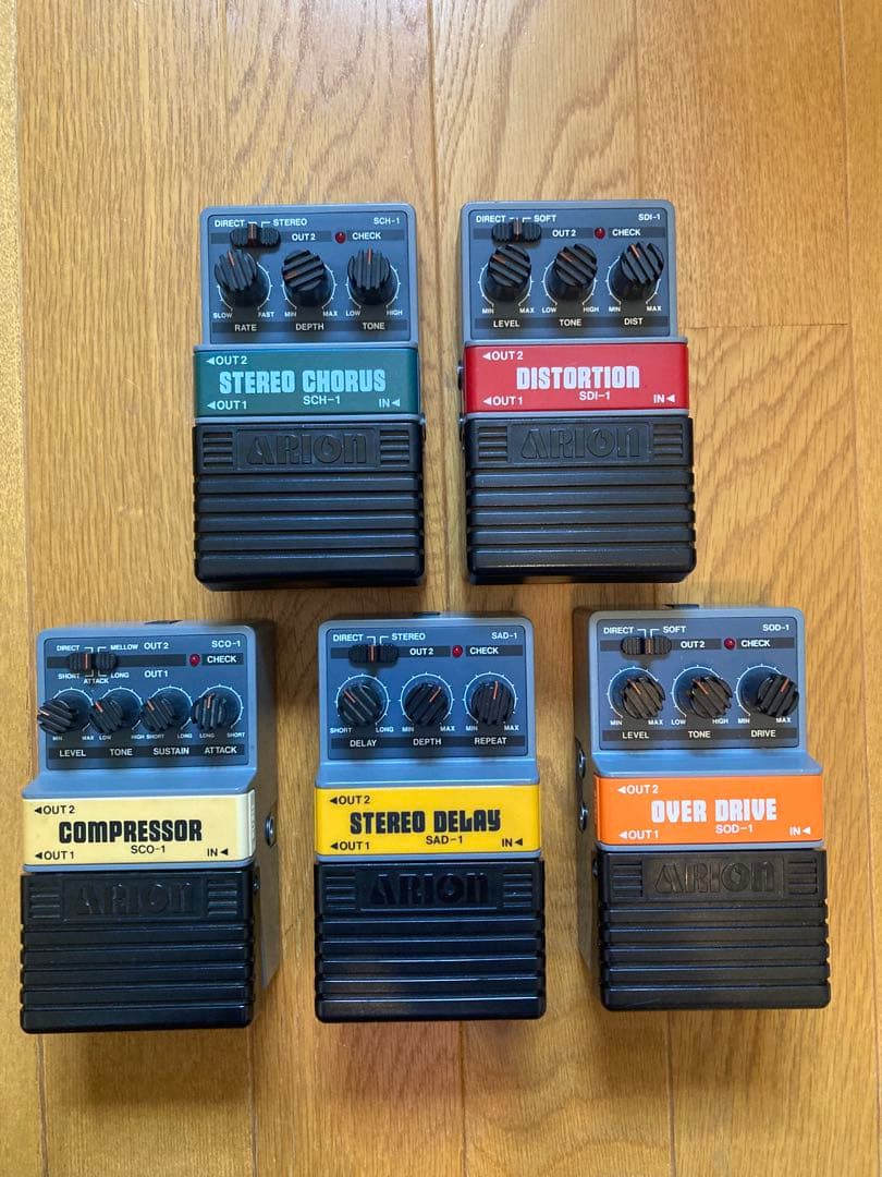 【希少 日本製】ARION ビンテージエフェクター 5台セット販売