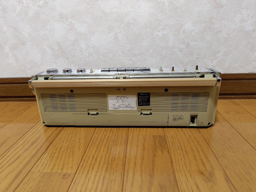 昭和レトロ SANYO ラジカセ MR-U4SX 社外アダプター付き