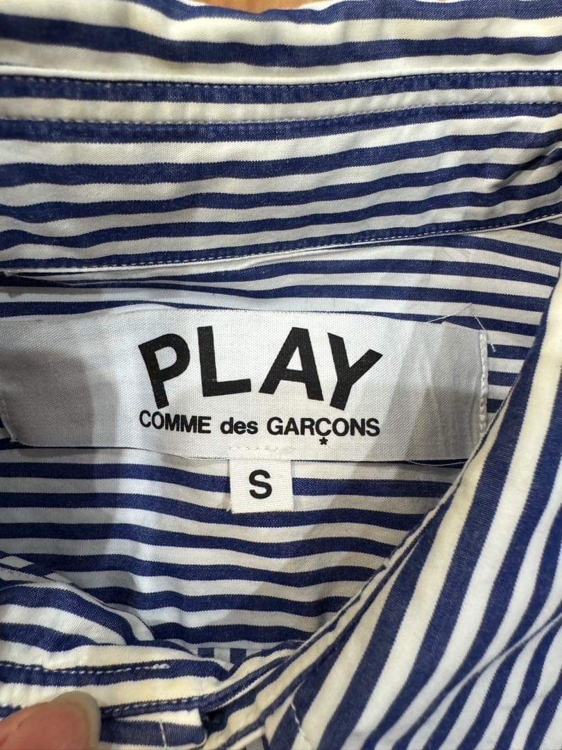 PLAY COMME des GARÇONS ストライプシャツ S