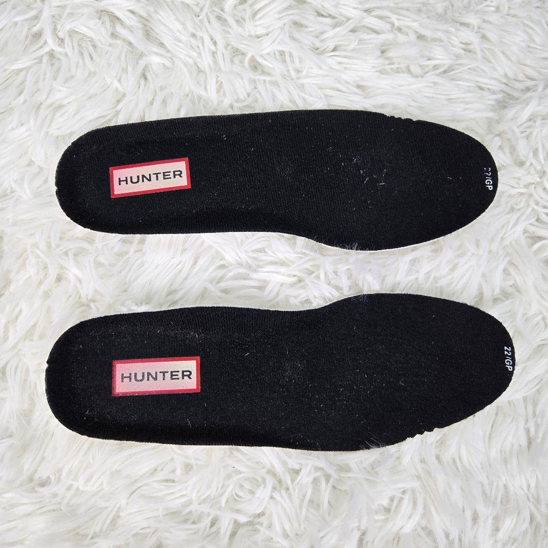 【美品】HUNTER ハンター スノーキルティングブーツ ナイロン 23cm