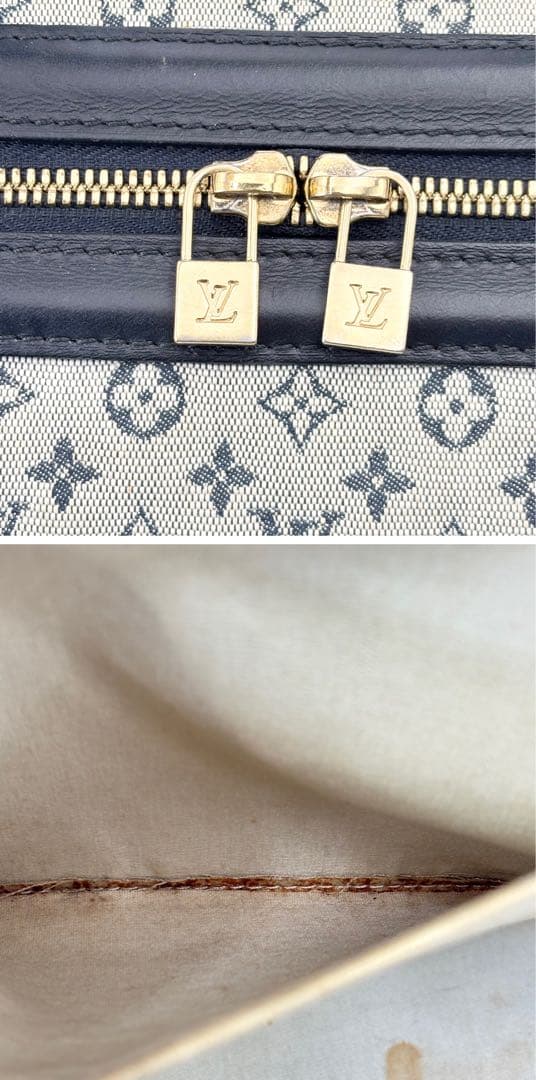 ▽LOUIS VUITTON モノグラムミニ ジョセフィーヌGM ブルー