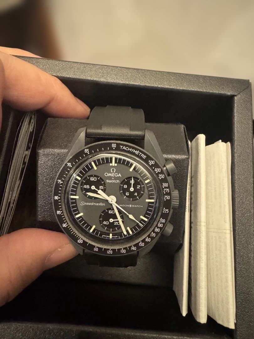 Swatch Moonwatch Collection ブラック