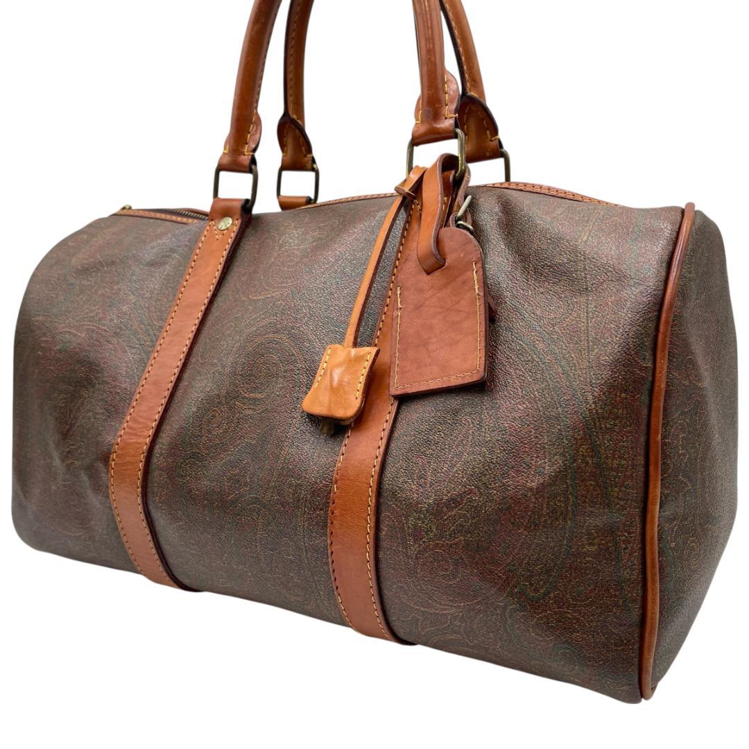 ETRO/エトロ ペイズリー柄 ボストンバッグ 鍵付き
