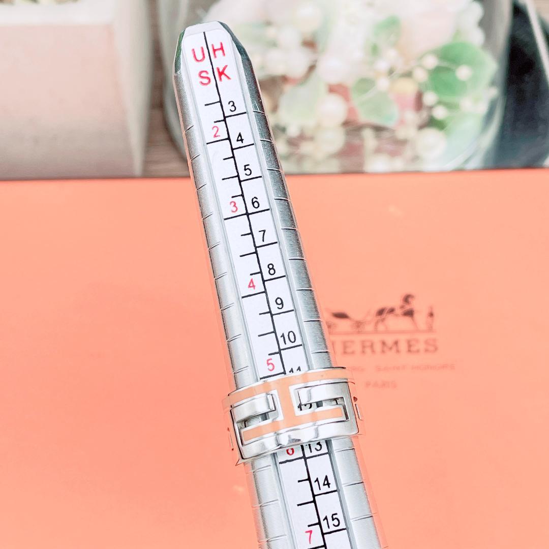 ◇エルメス◇新品仕上済 ムーヴ ムーブアッシュ リング オレンジ 11号 6.2