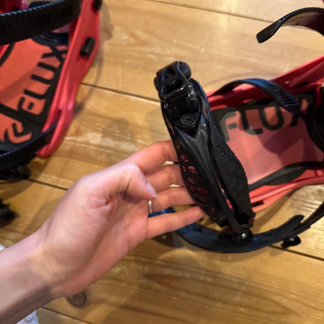 Flux スノーボードビンディング ピンク　S size