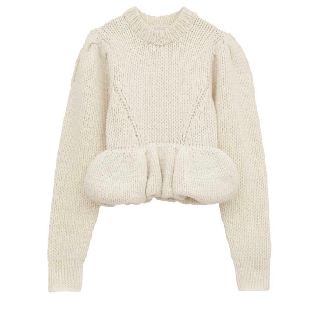 PEPLUM HAND KNIT TOPS サイズ1 正規品タグ付き