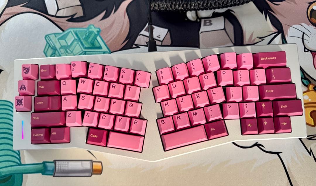 自作キーボード　Alice Spring Owlab sPring Sliver