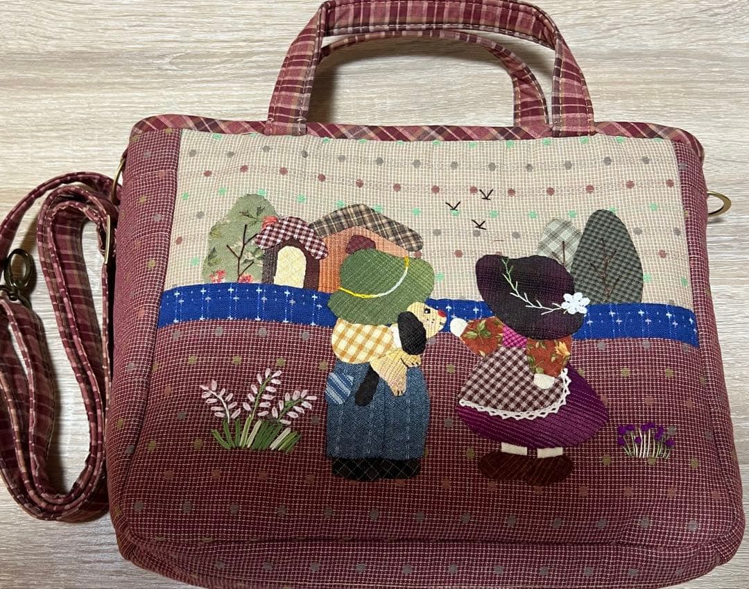 ★新作★スーちゃん＆ビリーくん＆いぬ＊2WAY（トート・ショルダー）ブラウン系