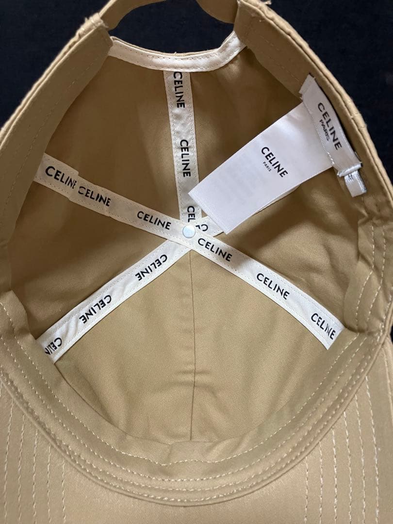CELINE ベージュ キャップ　⭐️9/2までの限定価格⭐️