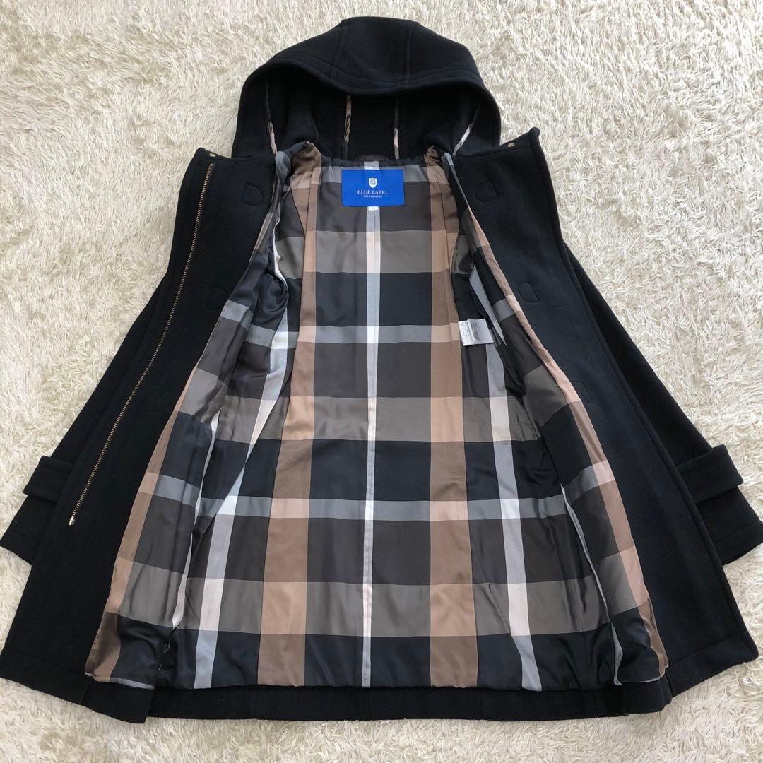 美品✨ブルーレーベルクレストブリッジ　ダッフルコート　ウール　チェック　38
