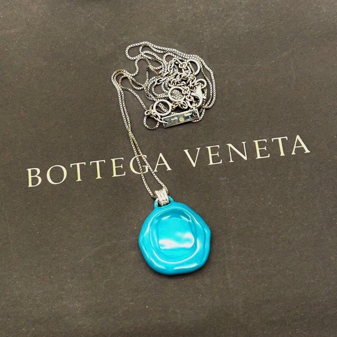 ボッテガヴェネタ ネックレスSV925 シーリングワックス風 ロングネックレス