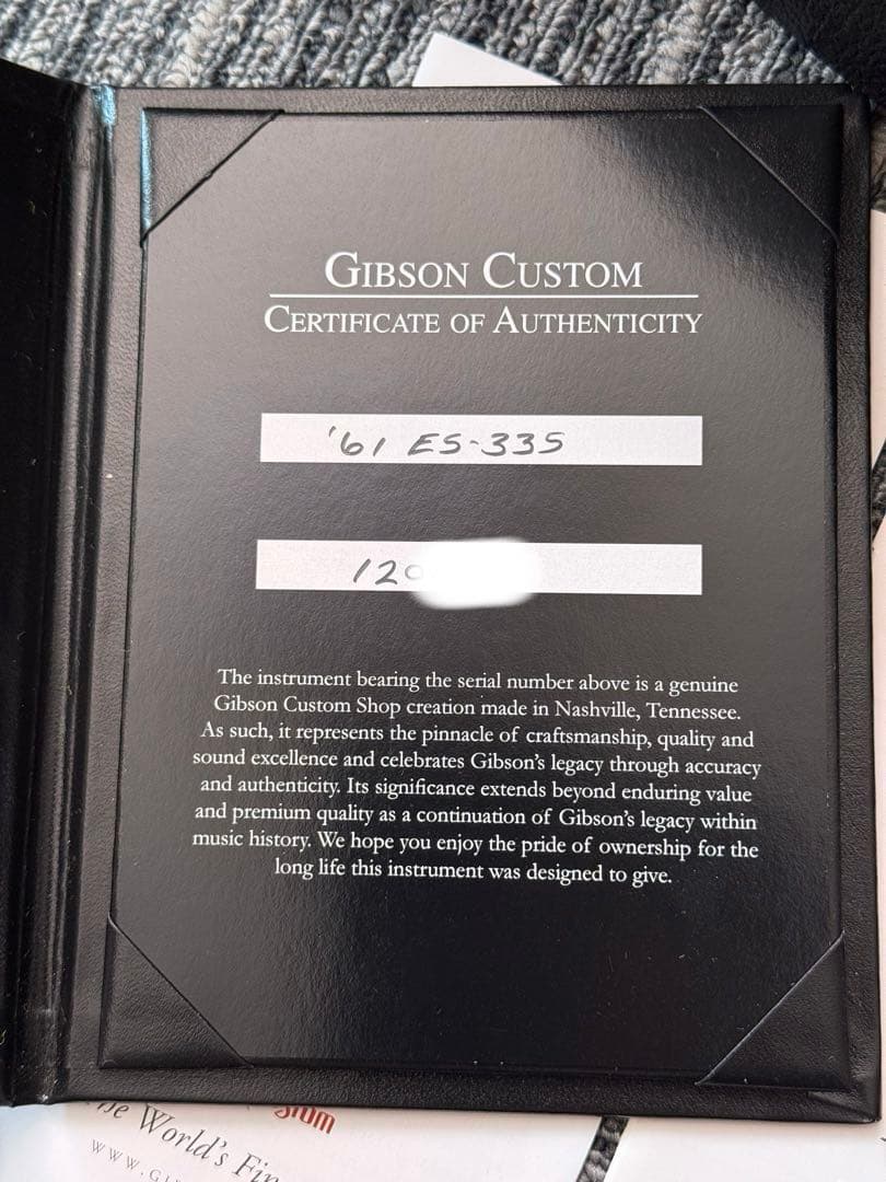 ギター Gibson CustomShop ES-335 '61 macmil