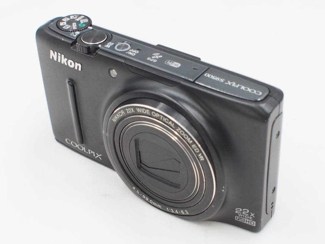 並品 NIKON ニコン COOLPIX S9500 マットブラック 動作品