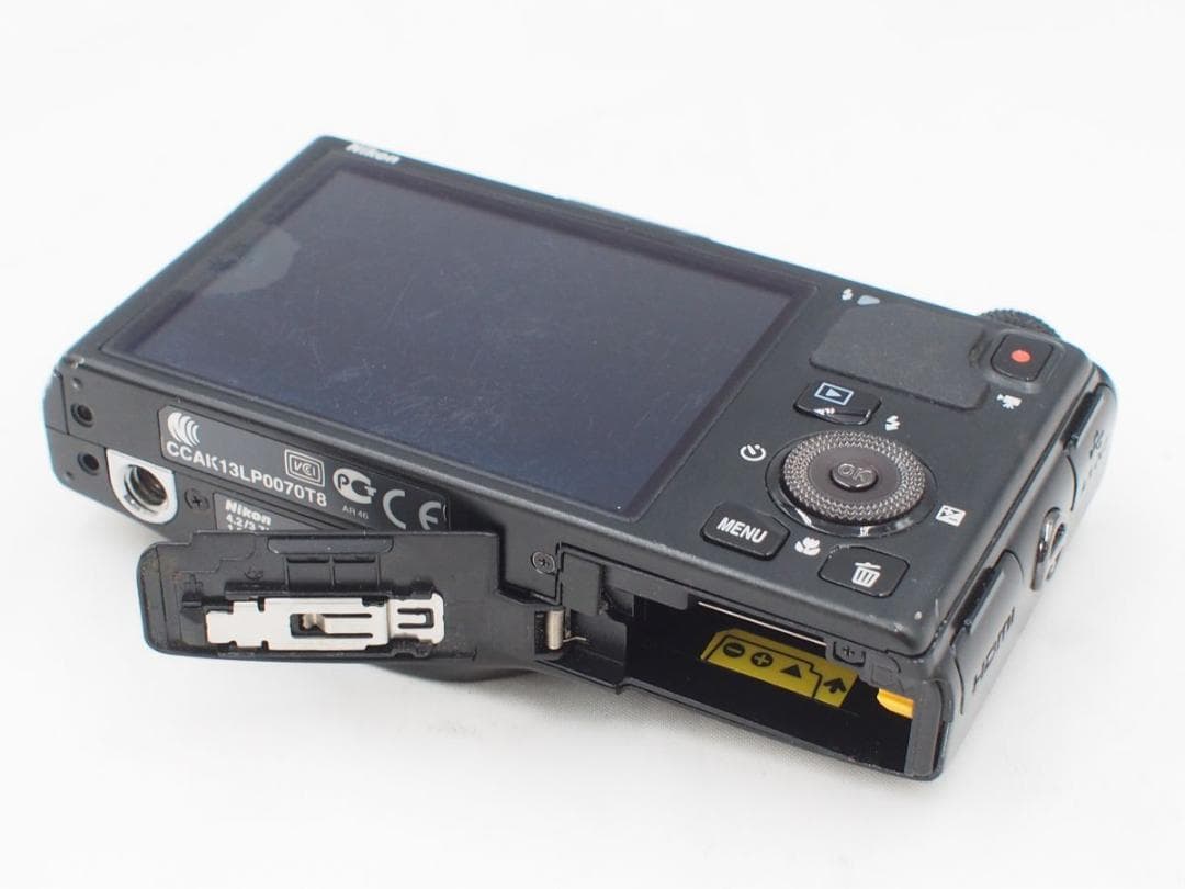 並品 NIKON ニコン COOLPIX S9500 マットブラック 動作品