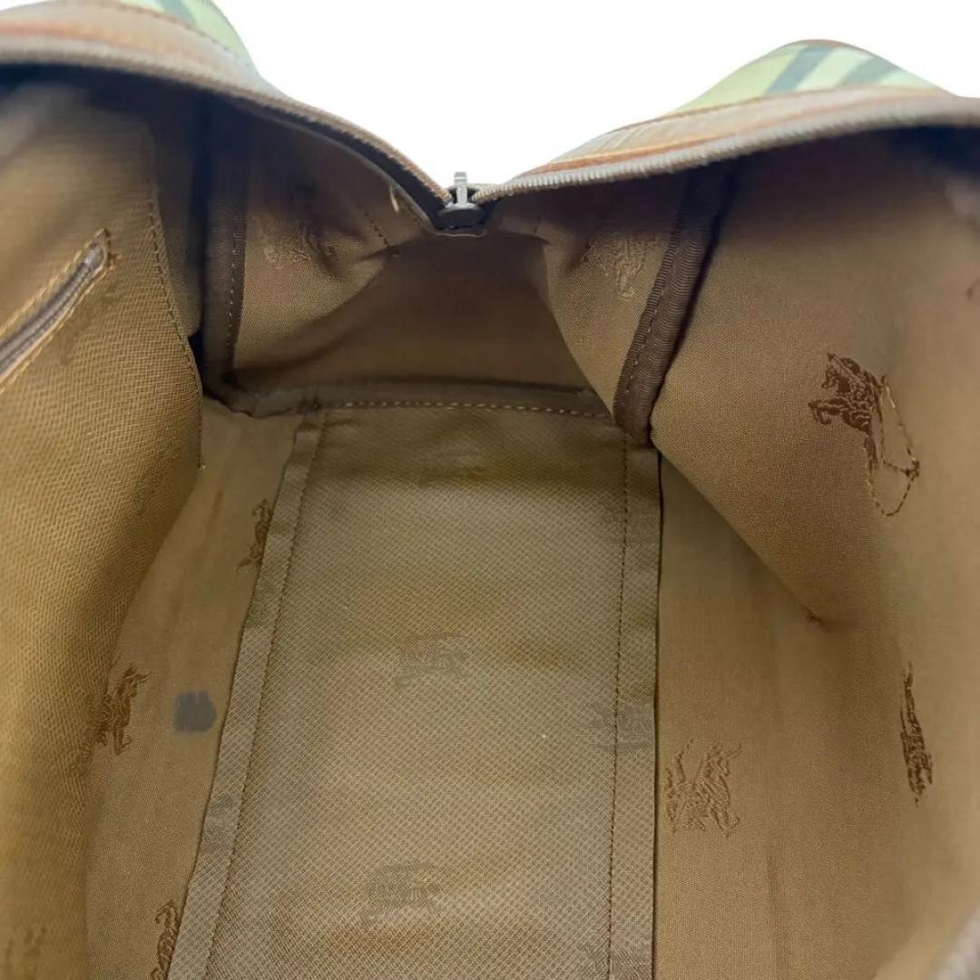 Burberrys ノバチェック ミニボストン レザー キャンバス バーバリーズ