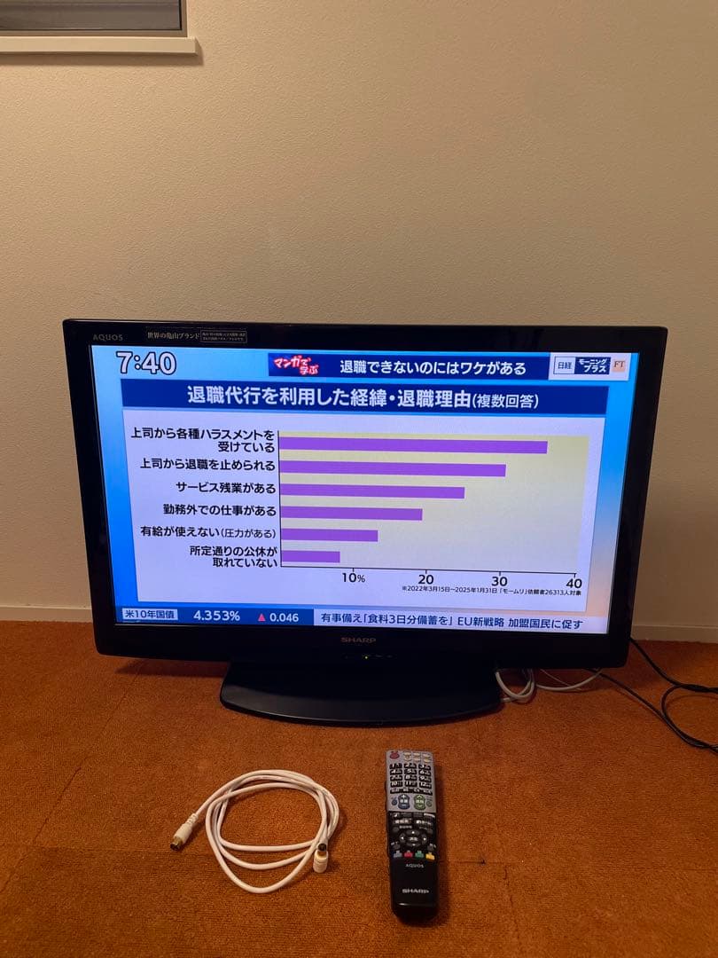 SHARP LED AQUOS テレビ 32V型 LC-32V5-B