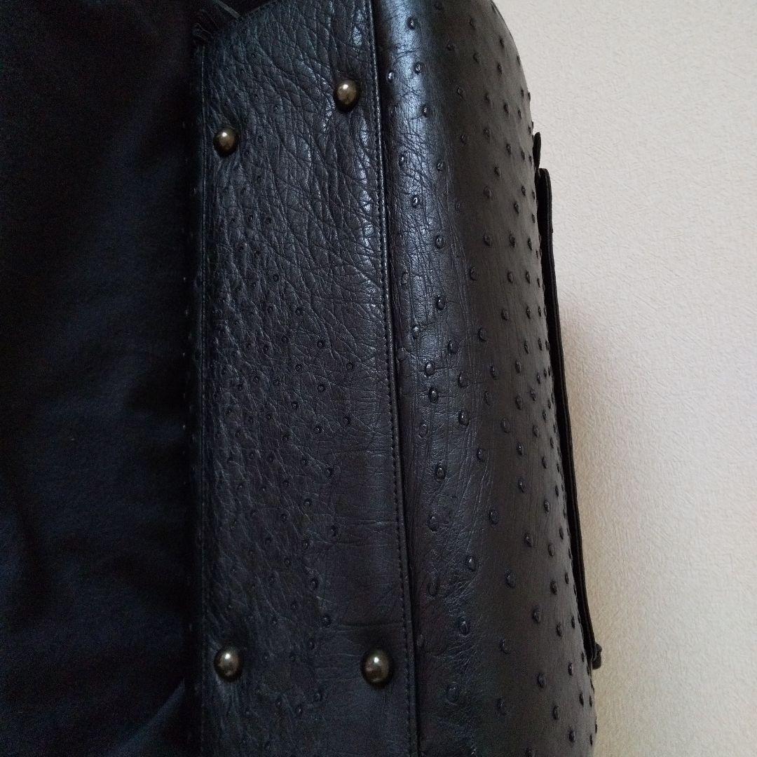 ☆大幅値下げ☆新品☆イビザ ボストンバッグ オーストリッチ ハンドバッグ