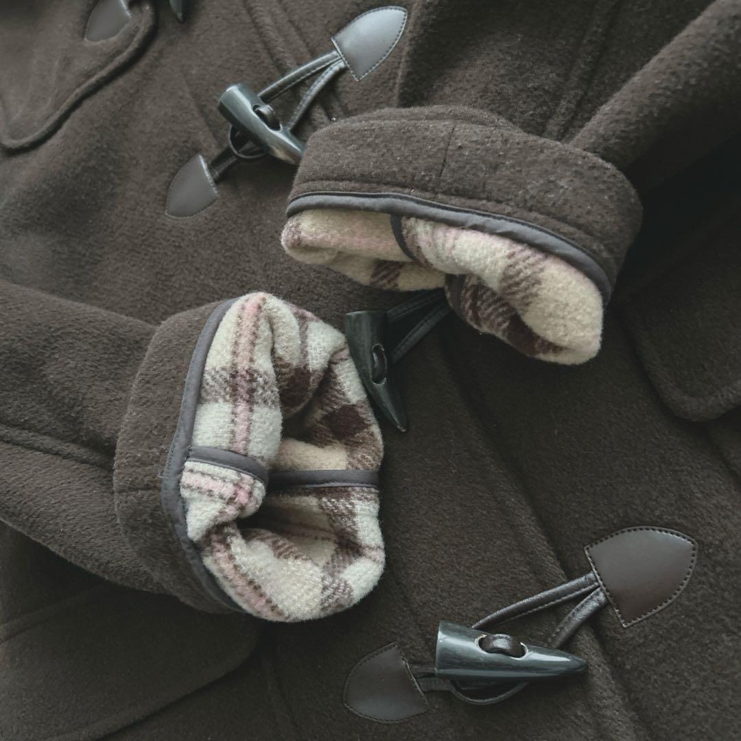 イーストボーイ★定番　ダッフルコート　ブラウン　ココア　９号　学生　通学