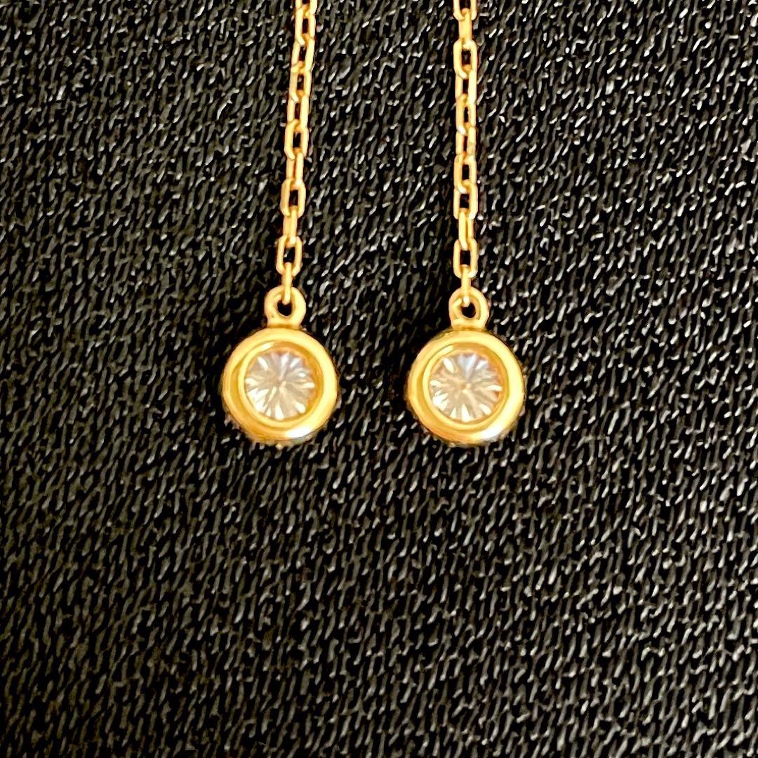 【こん】オレフィーチェ　ジェメリ　ピアス　アメリカンピアス　一粒ダイヤ