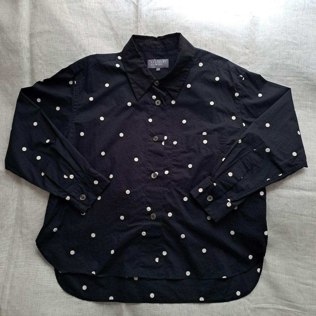 MARGARET HOWELL 長袖ドット柄シャツ II