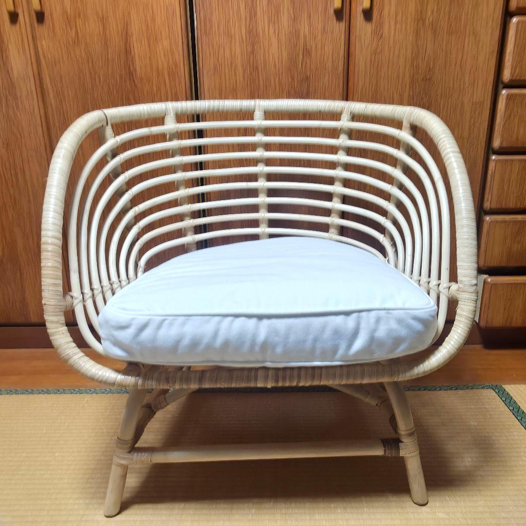 【244】イケア IKEA ラタンチェア　ブスクボー BUSKBO 【匿名配送】