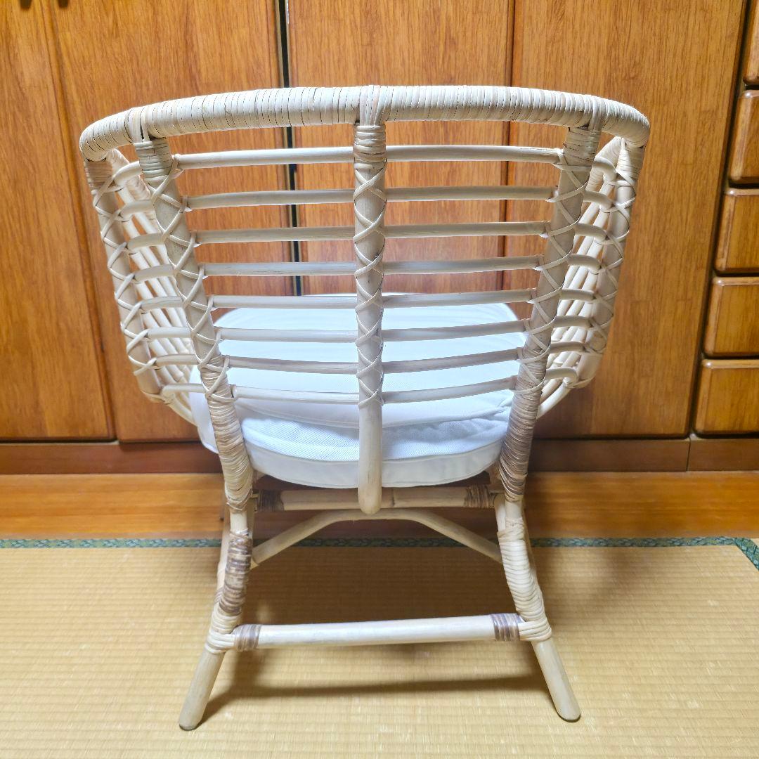 【244】イケア IKEA ラタンチェア　ブスクボー BUSKBO 【匿名配送】