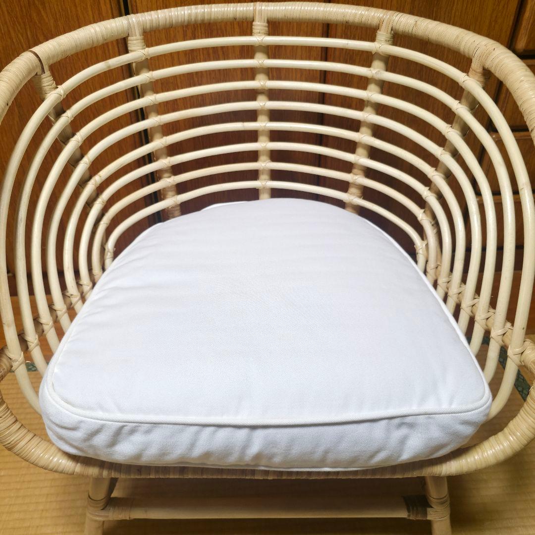 【244】イケア IKEA ラタンチェア　ブスクボー BUSKBO 【匿名配送】