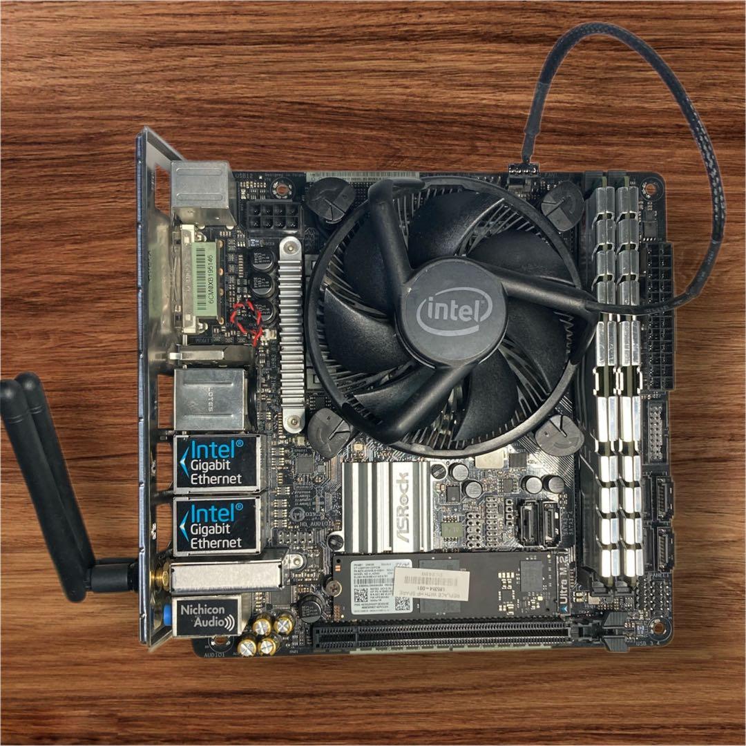 H270M-ITX/ac＋i7-6700＋16GB＋NVMe256GB　動作良好