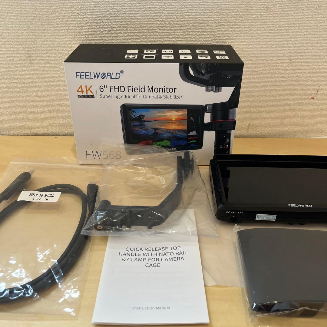 Feelworld FW568 V3 カメラ用モニター 6インチフィールワールド