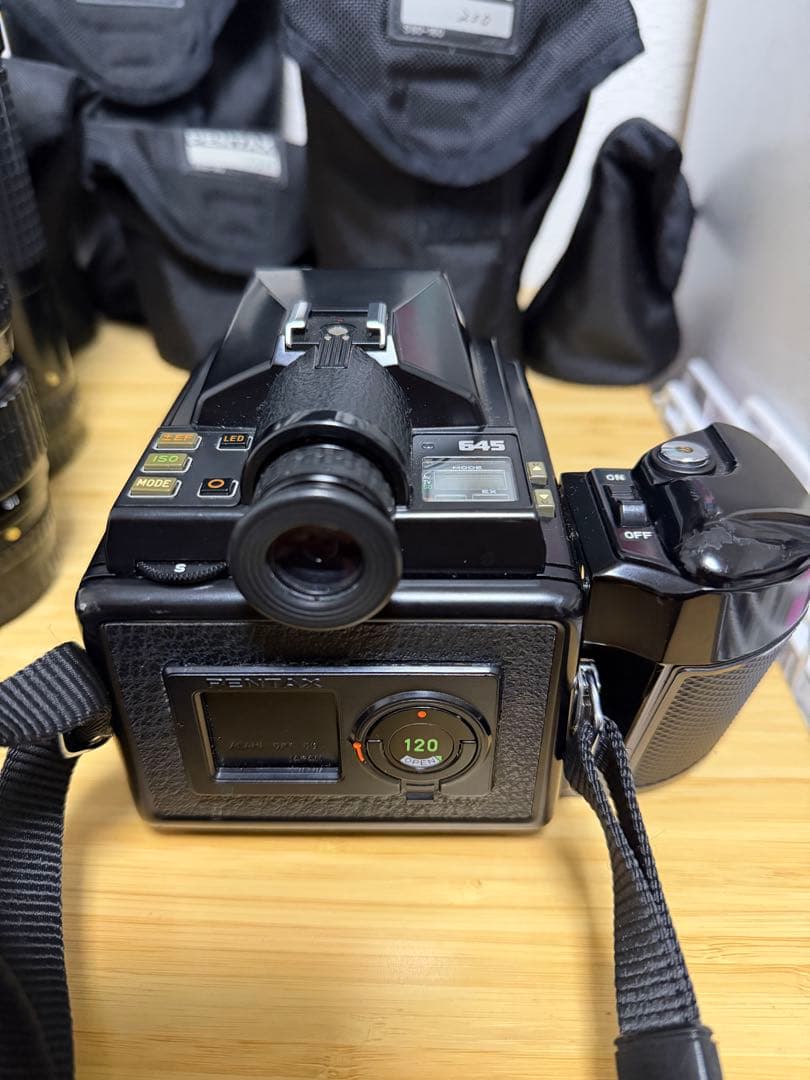 PENTAX 645 コンバータ2種/ レンズ6本　防湿庫保管