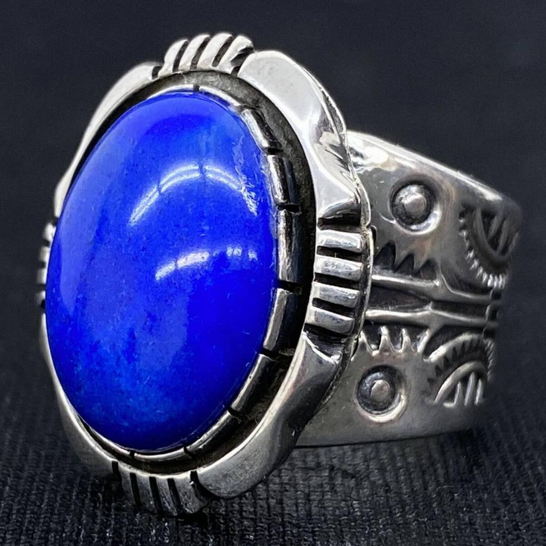 美品 NAVAJO CooperWillie シルバーラピスラズリリング 12号