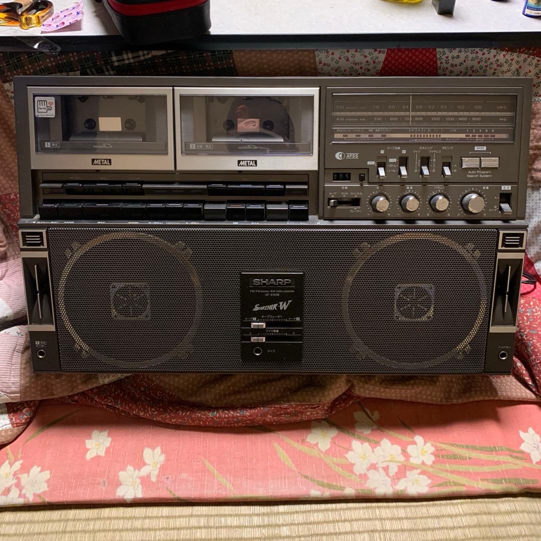 n*0様 通電確認済み　SHARP　シャープ ダブルラジカセ GF-818SBF