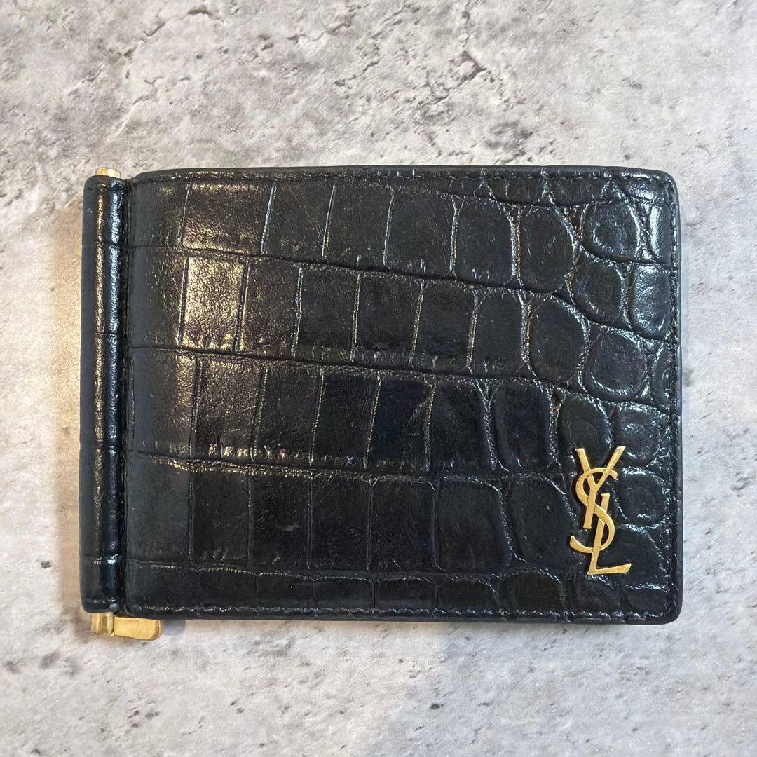 バ*ル様 Yves Saint Laurent マネークリップウォレット