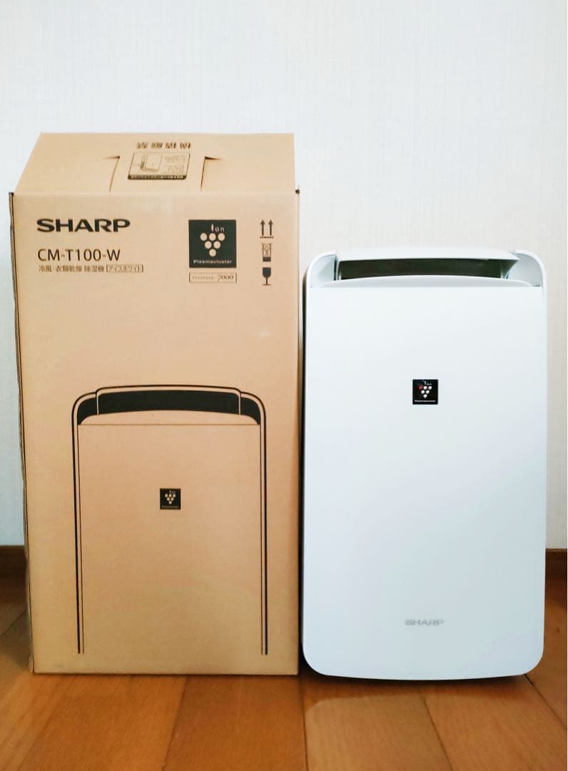 SHARP シャープ　【CM-T100-W】 冷風・衣類乾燥・除湿機
