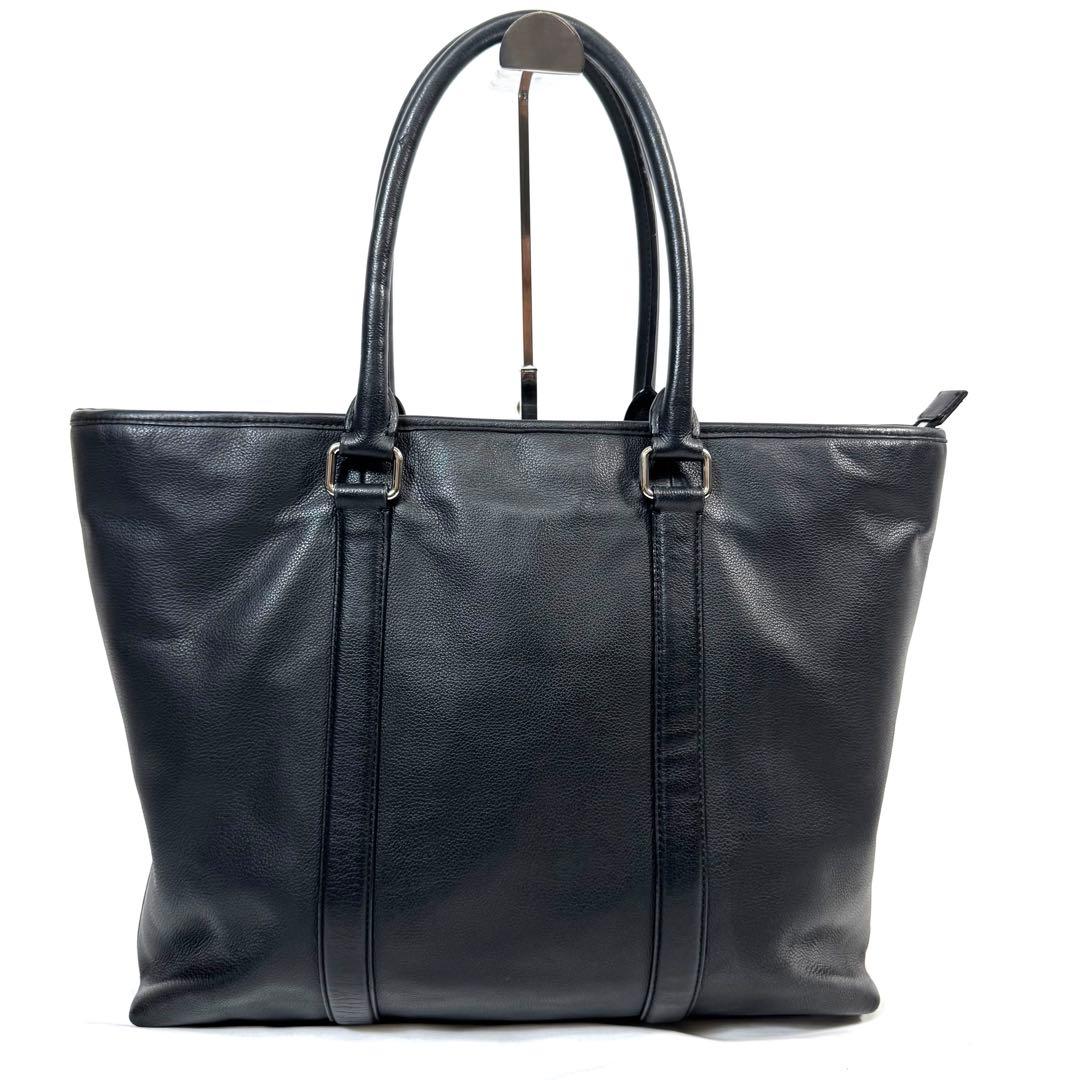 美品 コーチ バッグ メトロポリタン ハンド ショルダー ビジネス レザー 黒