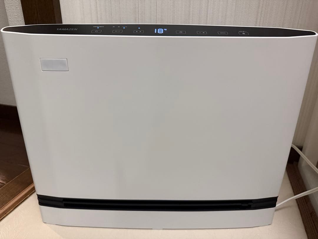 YAMAZEN セラミックファンヒーター ホワイト 約13cm