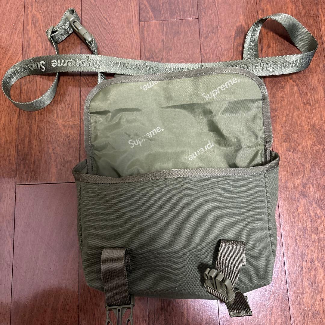 supreme ミニメッセンジャーバッグ オリーブ　ショルダーバッグ